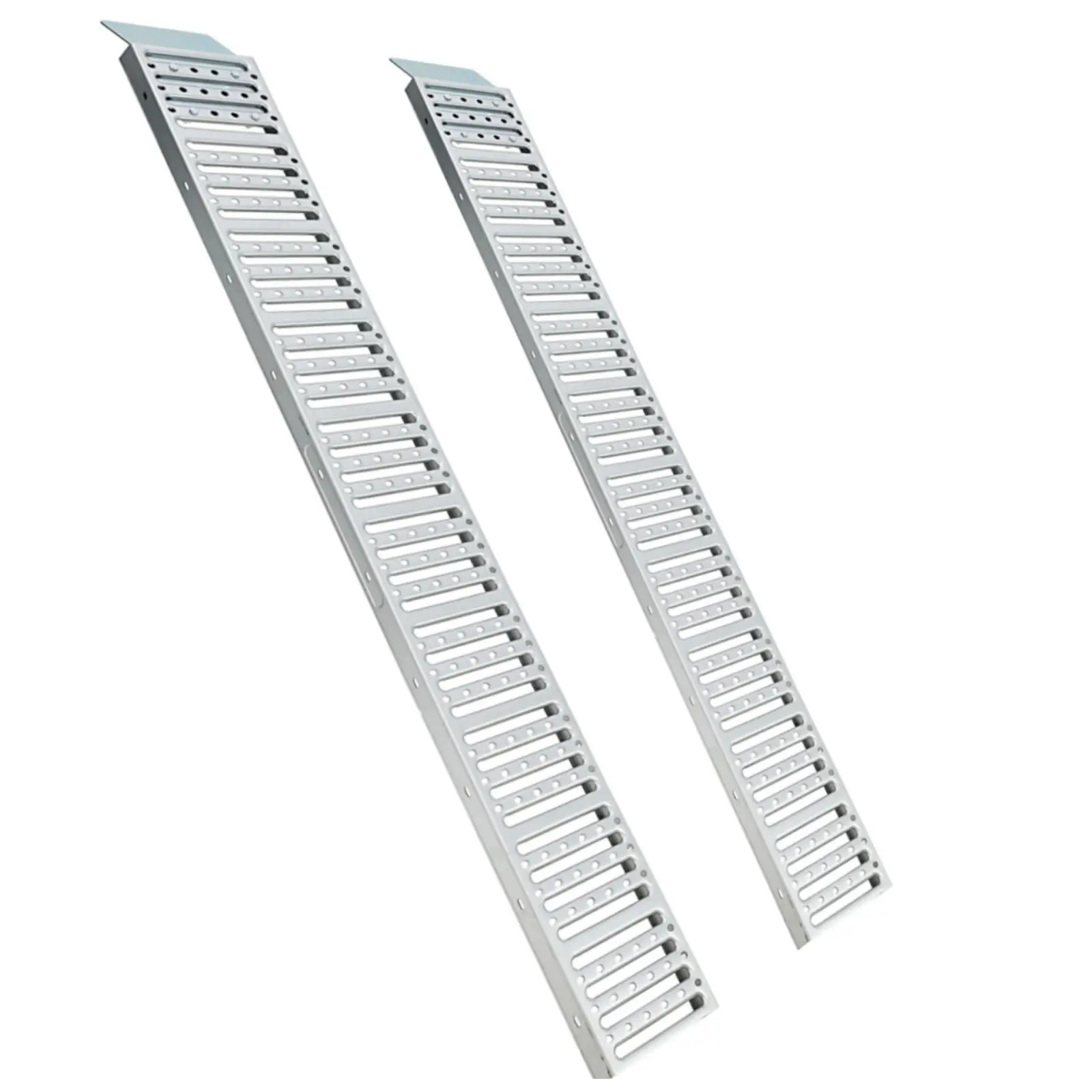 GARVEE72" x 9" Metal ATV Ramps with Anti-Slip Surface, 1500 lbs Capacity, Ideal for Loading Motorcycles, Bicycles, ATVs, Lawnmowers, Tractors, Set of 2 Ramps