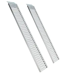GARVEE72" x 9" Metal ATV Ramps with Anti-Slip Surface, 1500 lbs Capacity, Ideal for Loading Motorcycles, Bicycles, ATVs, Lawnmowers, Tractors, Set of 2 Ramps