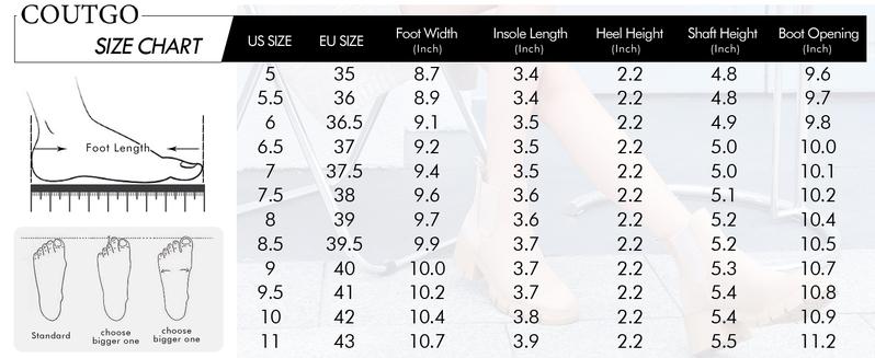 Coutgo Womens Platform Ankle Boots Elastic Chunky Block Heel Chelsea Booties Lug Sole Non-Slip Combat Winter Shoes fantasia  boots  ground