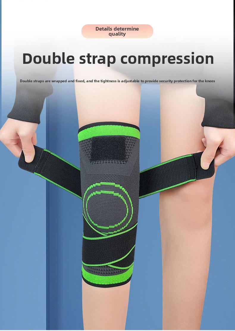 Professional outdoor sports compression strap knee brace for hiking, cycling, running, non-slip nylon knee and leg protector