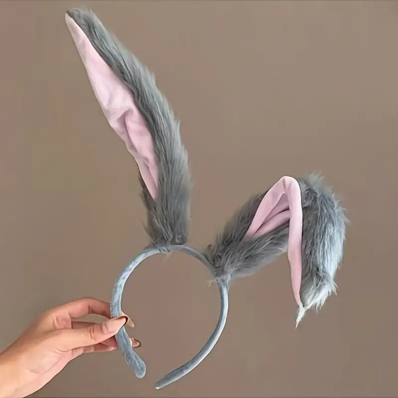 Animal Ears Headband, Fashion Headbands, Fox Rabbit Combo, Couples Role Play, Party Costume Accessory, Costume Headpiece, Cute Hair Clip, Photo Prop, Plush Ears, Fashion Gear