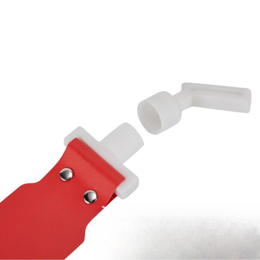 FF61G2 Air Buckle Two Flags American Football Waist Flag, Professional Game Training, Round Head, Printed Label