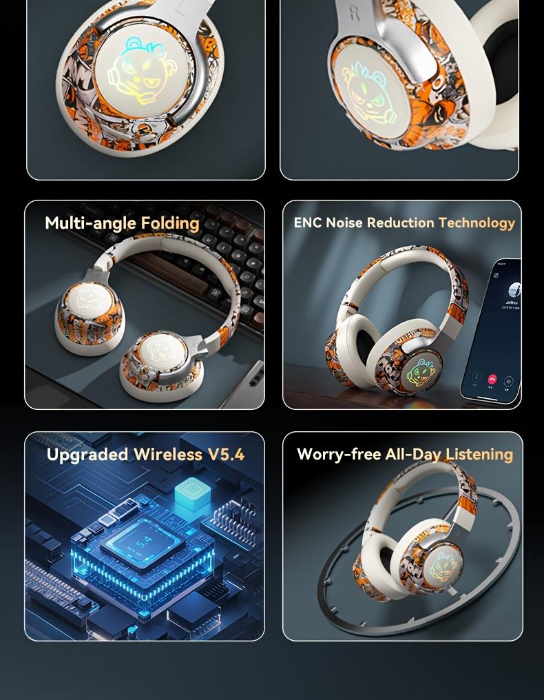 Wireless Headphone,Foldable Bluetooth Headphones Over Ear Wireless Headset for Gaming, Phones, Computers, Electronics AudioHeadphone Arrived before Christmas Wireless 5.3 Gaming Headphones