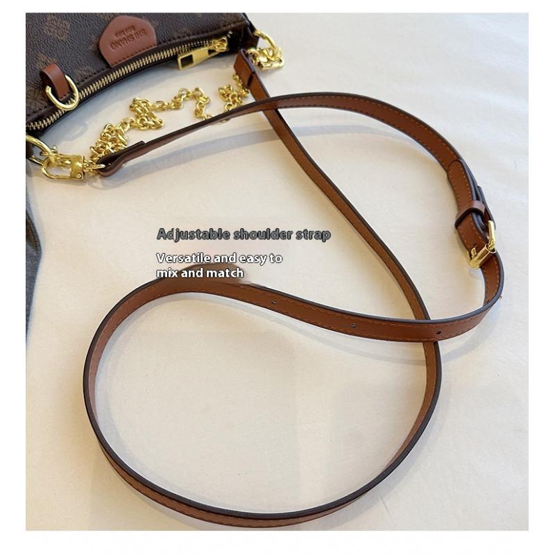 Women's Fashion Bag Women's Vintage Print Chain Small Square Bag Women's Shoulder Bag Crossbody Bag Women's Crossbody Bag Daily Bag Leather Satchel