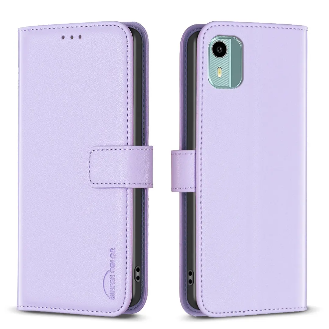 Nokia Series Wallet Phone Case, Flip Book Design, Premium Feel, Unisex, Leather Cover, Bf17 Model, Fits Multiple Models