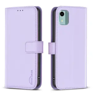 Nokia Series Wallet Phone Case, Flip Book Design, Premium Feel, Unisex, Leather Cover, Bf17 Model, Fits Multiple Models