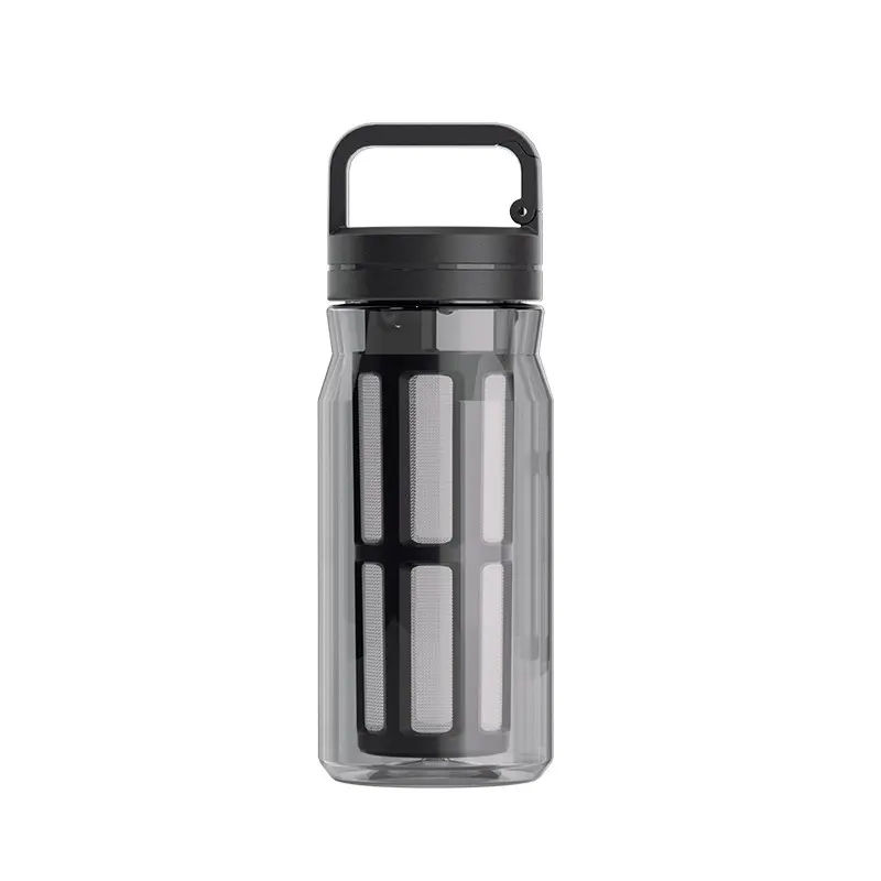 Cold Brew Coffee Maker 600ml Tritan BPA Free Food Grade for Home Cafe Office Slow Brew Iced Coffee Cup, Filter Lid, Tea-Water Separation Portable Drinkware