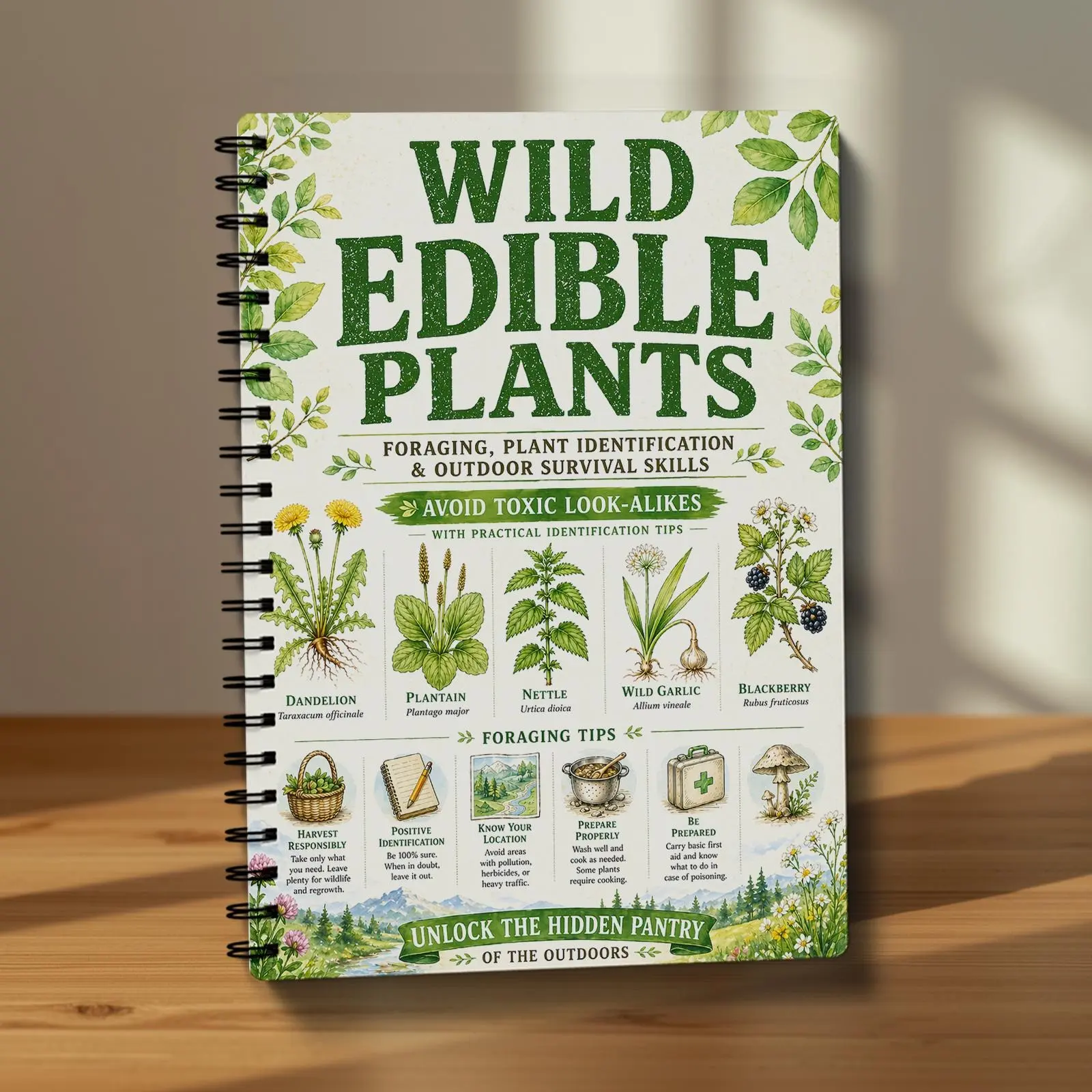 1Pc A5 Pocket Botanical Herbal Journal, Herb Reference Notebook With Plant Drawing & Traditional Herb Usage Log, Portable Study Planner For Plant Lovers, Perfect Gift For Xmas Valentine Birthday & Wedding Anniversary