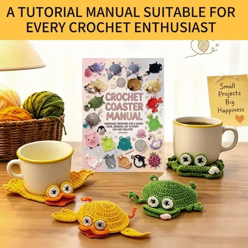 Crochet Pattern Collection: 20 Animal Designs, Step-By-Step Instructions, Beginner-Friendly, Non-Finished, No Yarn Included
