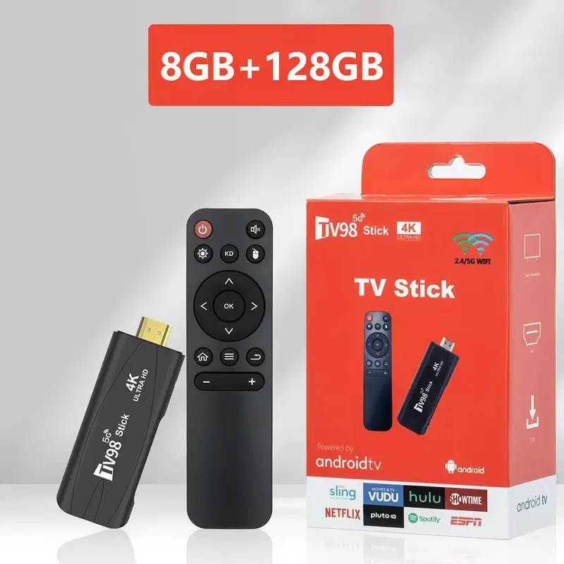 Android 12.1 TV Stick, 4K HD 1G 8G TV Box, 2.4G 5G Dual WiFi Smart
