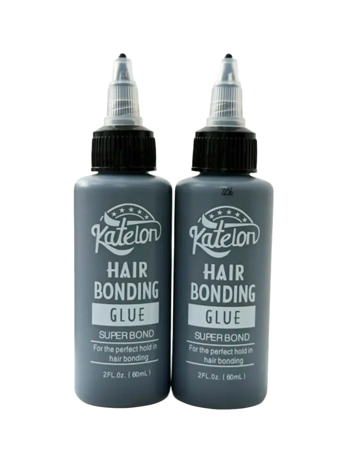 Two Bottles, 60ML Each, 120ML Hair Glue Waterproof, Professional Invisible Bonding Agent, Wig Tools Liquid Adhesive, False Lashes & Wigs
