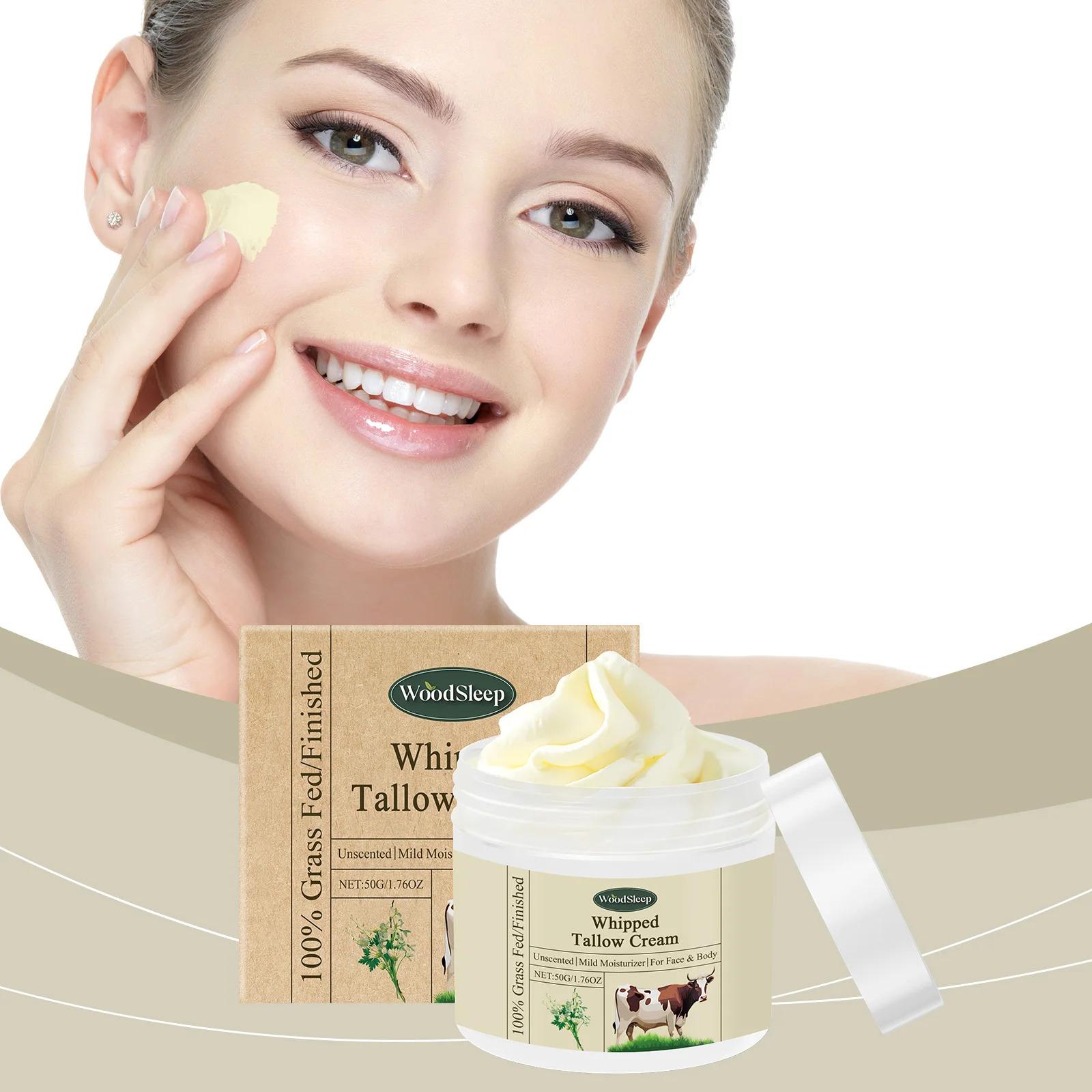 Whipped Tallow Face Cream Repair Damaged Skin Even Skin Tone Deep Moisturizing Nourishing Body Lotion Improve Dryness Skin Care