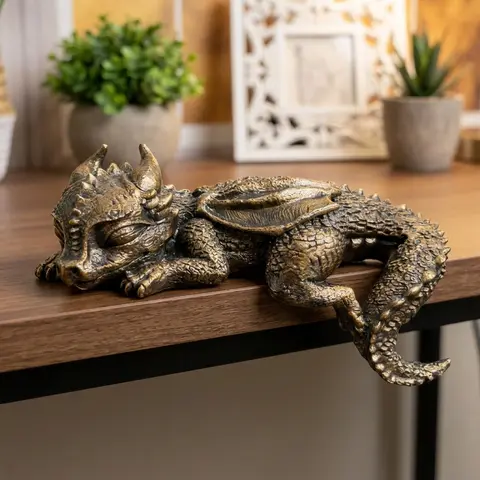 Resin Dragon Statue, Decorative Statues, Decorative Figurines, Lying Book Dragon Figurine, Shelf Decoration, Home Office Decor, Unique Gift Idea, Creative Art Piece, Desk Ornament, Desktop Decoration Ornament