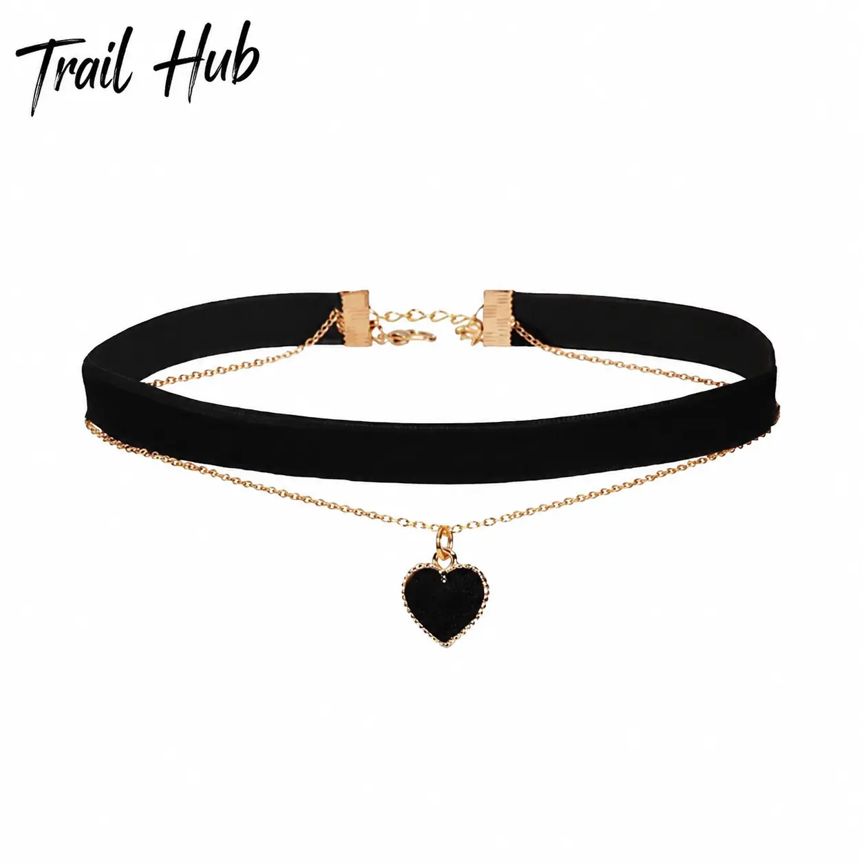 Elegant Burgundy and Black Velvet Choker Necklace for Women – Soft Stretchable Collarbone Chain with Subtle Love-Inspired Design, Ideal for Everyday Wear and Layering, Everyday Use, Female Wear