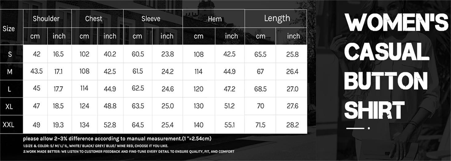 Imily Bela Womens Button Down V Neck Shirts Long Sleeve Blouse Roll Up Cuffed Sleeve Casual Work Plain Tops with Pocket