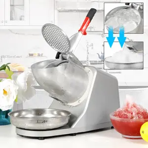 Ice Shaver Machine Ice Crusher Electric Snow Cone Maker Stainless Steel ShavingDD17CoreComet