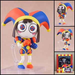 2026 hot itemQ Version 2583 The Amazing Digital Circus Pomni Chibi Figure Interchangeable Face Posable Collectible Desktop Ornament Gift