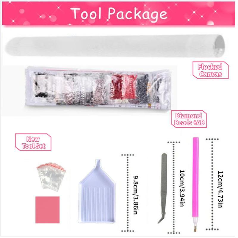 Mushroom Pattern DIY Artificial Diamond Art Colorful Painting Without Frame, Creative Wall Hanging Decoration Toy, Cartoon Housewarming Gift