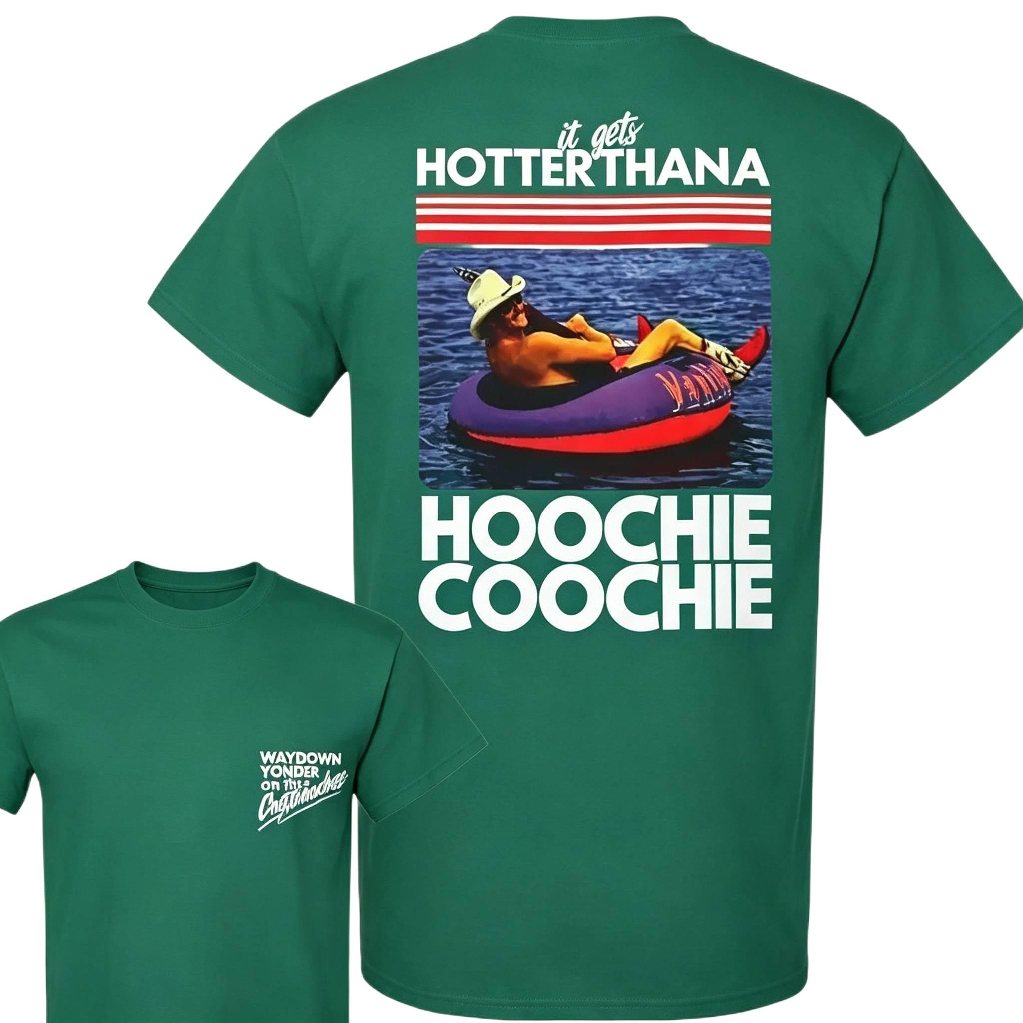Ship Within 24 Hours Hotter Than a Hoochie Coochie Graphic Shirt Unisex Country Summer Tee Vintage Southern Lake Party Cotton Soft Breathable Festival Outfit Music Vibe Streetwear Top All Sizes For Men Women Daily Wear