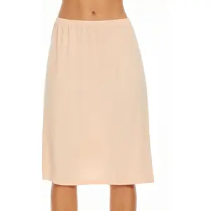 Half Slips for Women Underskirt Dress Extender Lace Trim Knee Length Midi Skirt(Gift)