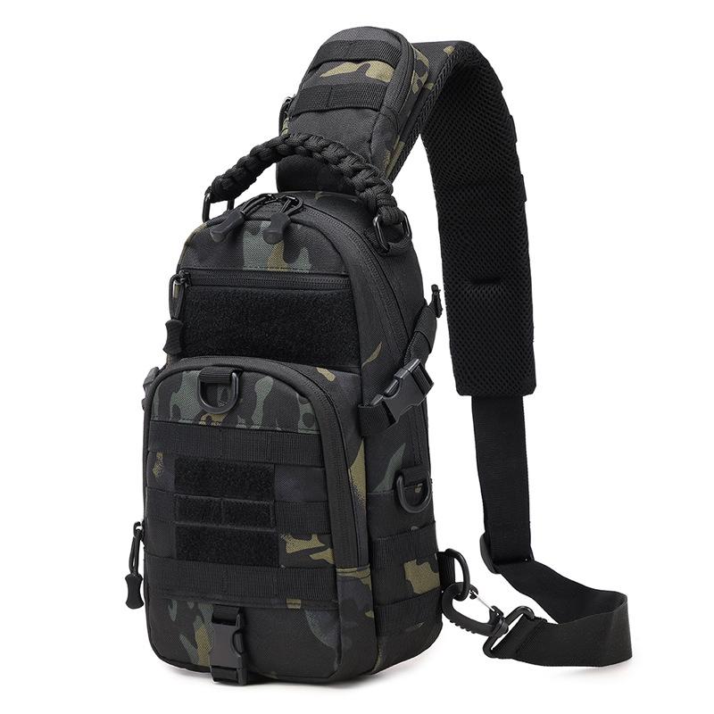 Backpack Camouflage Outdoor Breast Bag Men's and Women's Multifunctional Shoulder Oblique Span Bag Sports Mountaineering Travel Backpack gym