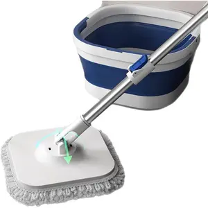 Hands-Free Foldable No-Wash Home Mop, Household Mop with 1-Piece Cleaning & Wastewater Separation for Lazy Users stuff