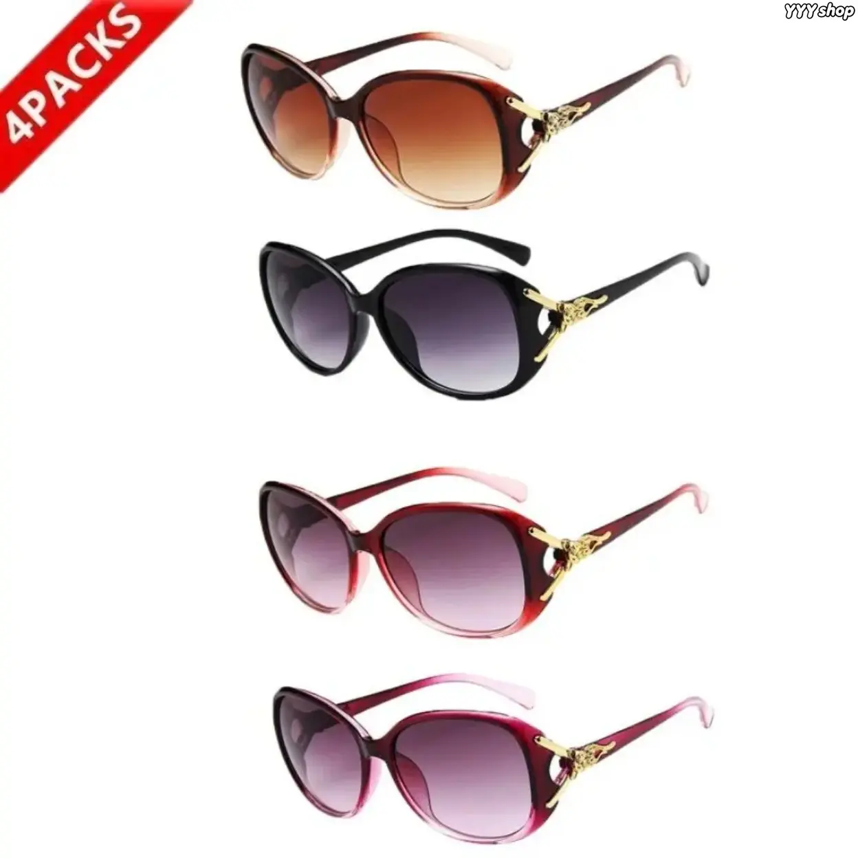 Women Trendy Large Frame Polarized Sunglasses, Retro Vacation Windproof UV Sunscreen Shades, Fashion Oversized Eyewear For Beach Travel, Daily Commute & Outdoor Holiday Styling,summervibes