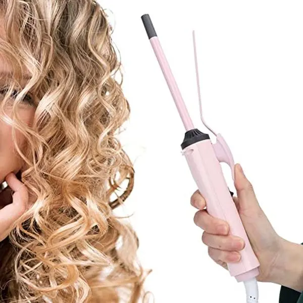 9mm Ceramic Curling Wand, Fast-Heating Portable Iron with Digital Display – Frizz-Free Styling for Short & Long Hair
