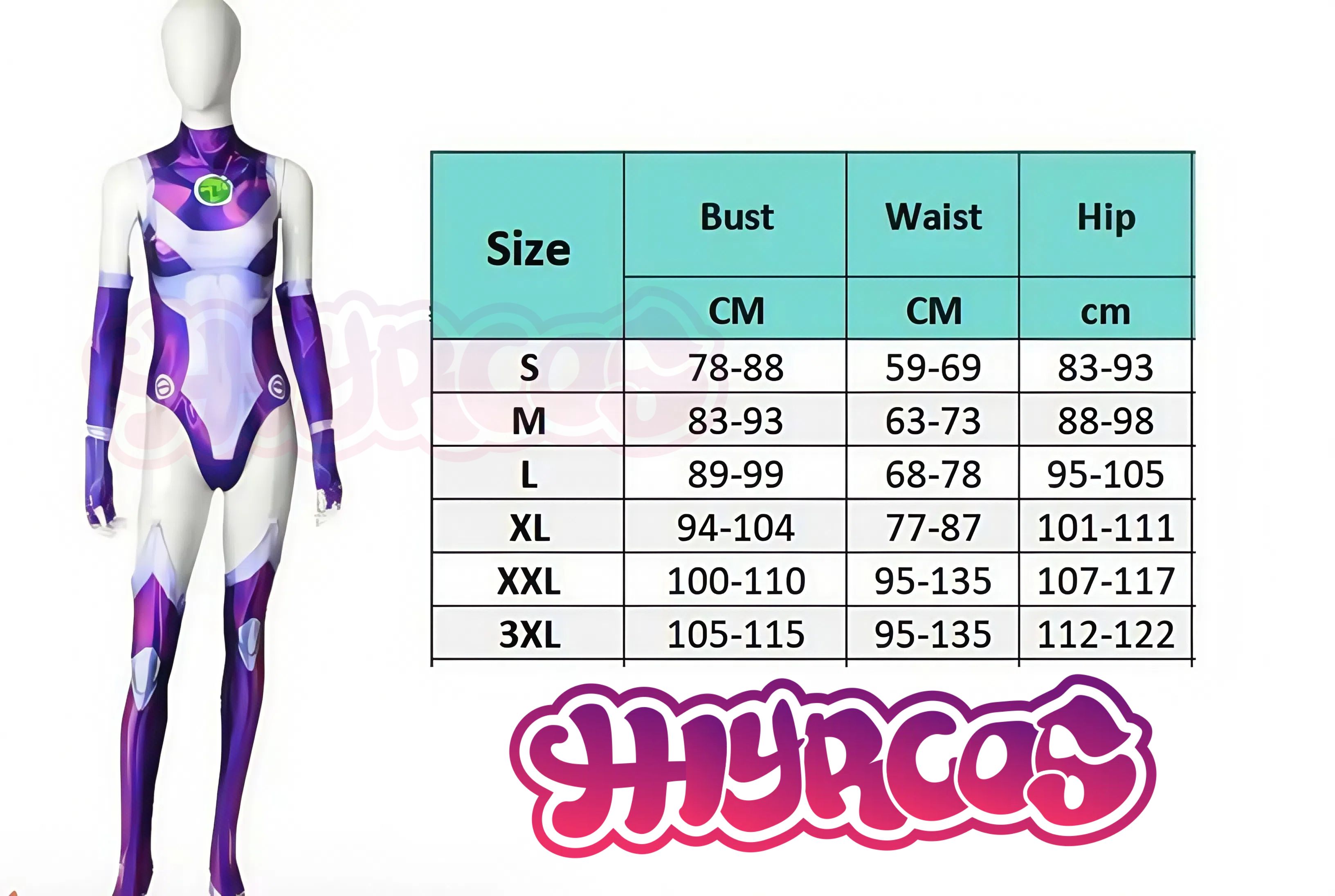Anime Tai tan Jumpsuit Zentai Bodysuit Sexy Starfire Superhero Cosplay Costume Sexy Women Men Carnival Party Outfits Halloween
