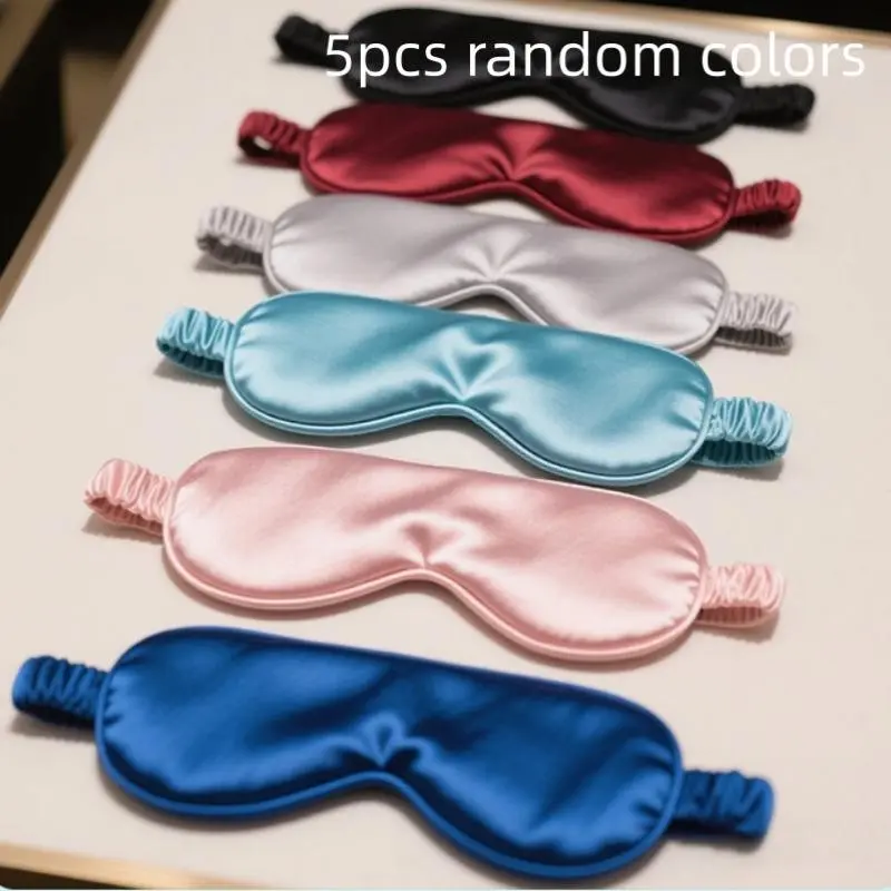 5-Piece Sleep Mask Set, Soft Eye Masks, Dual-Sided Light Blocking, Ergonomic Design, Noise-Reducing, Comfortable for Insomniacs