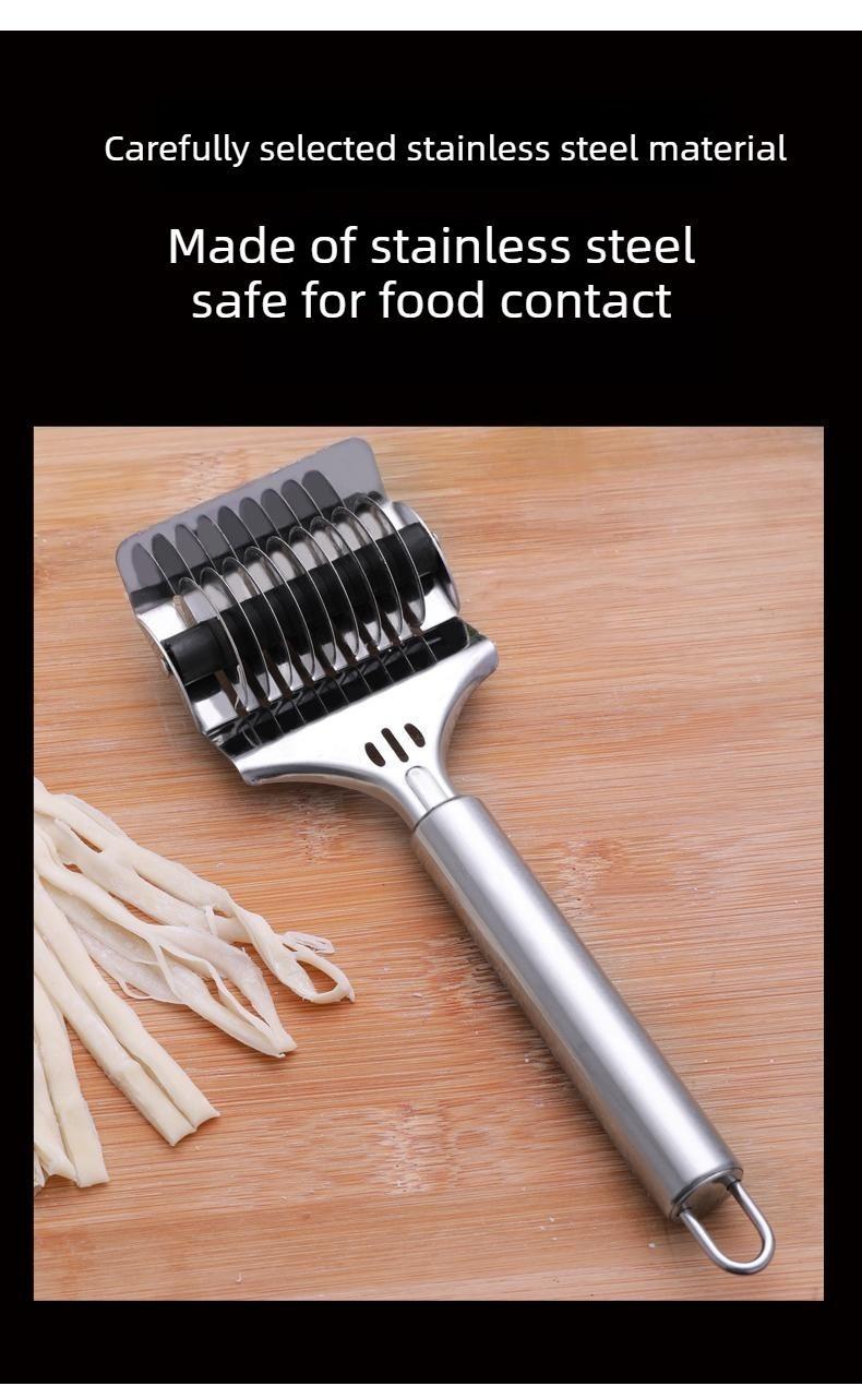 2PCSManual noodle cutter, noodle maker, stainless steel manual household noodle press, vegetable and meat cutter, new type of noodle making machine.