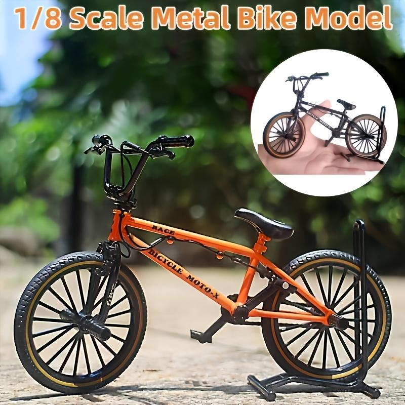 Premium 1/8 scale mini BMX finger bike - cast aluminum alloy, collectible toy for enthusiasts - three colors available