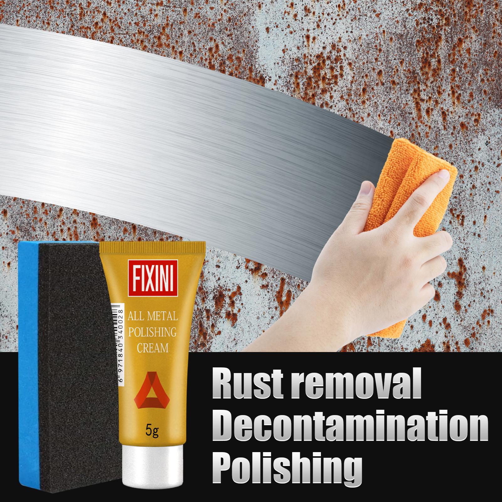 AMZ Metal Polish Cream, Copper Tire Rust Polishing Kitchen Metal Polishing Multifunctional Cleaning Care Cream