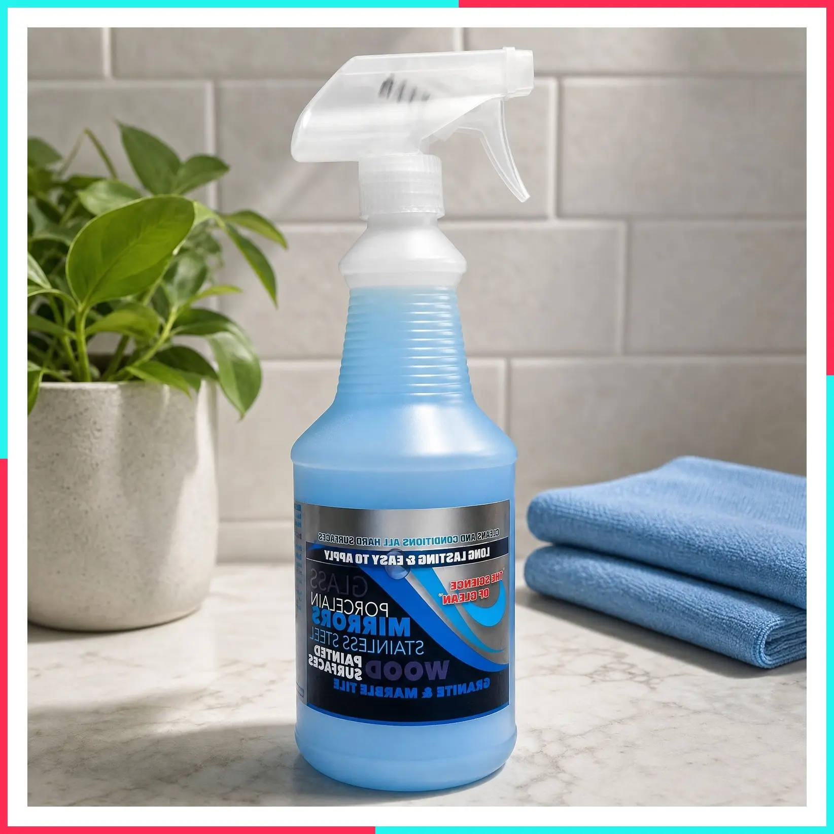 Made in USA All-Purpose Repellent Wash Multi-Surface Cleaner, Cleans & Shines Glass, Granite, Countertops, Wood & Stainless Steel, Direct from Manufacturer, 32oz Easy-to-Use Spray Bottle