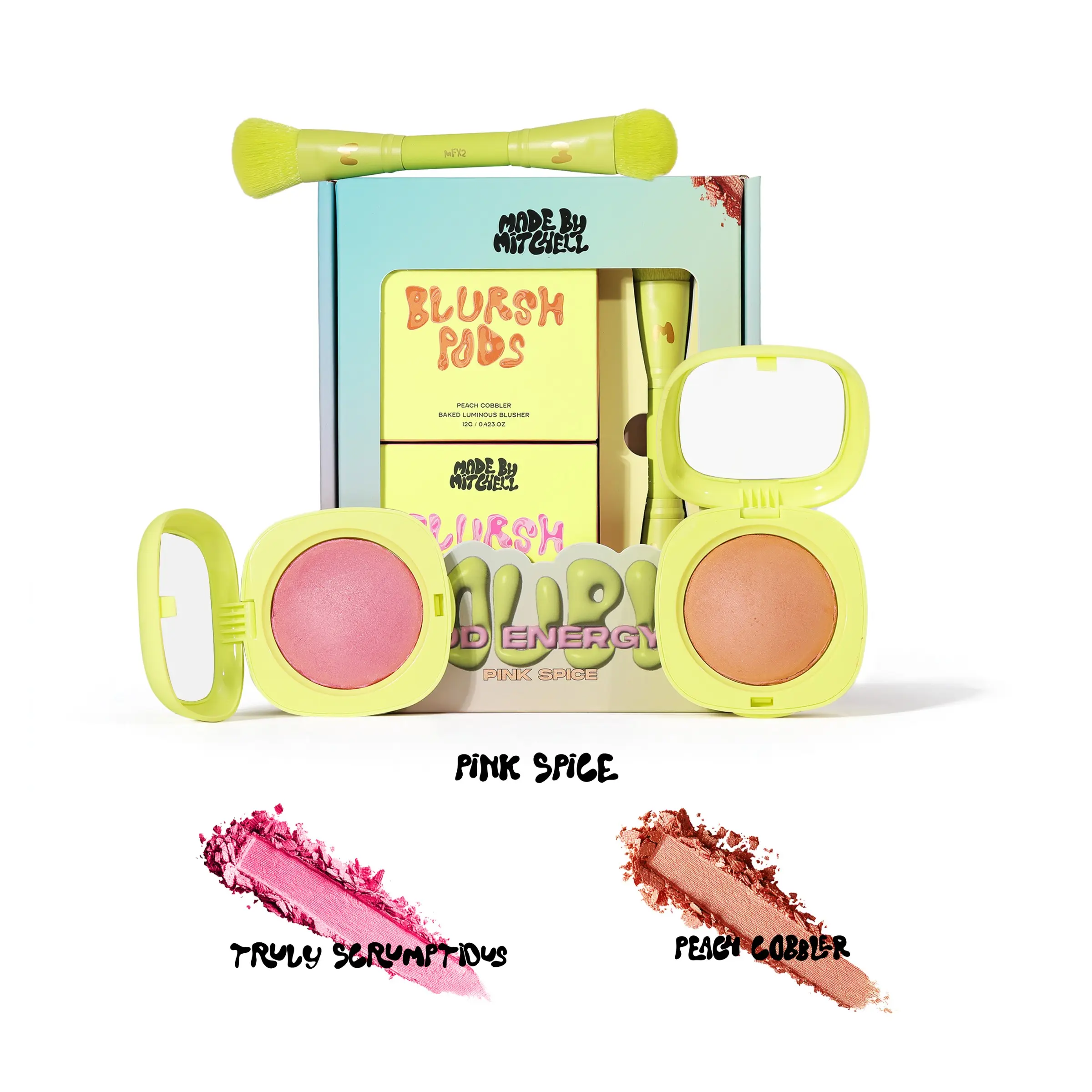 DOUBLE POD ENERGY - BLURSH PODS - LUMINOUS POWDER BLUSH TOPPER- MADE BY MITCHELL - Cheek Makeup