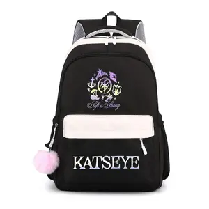 Girls School Backpacks Katseye Print Backpack Shouder Students Gifts Men Women Daily Bagpack Popular Street Cool Knapsack Bag
