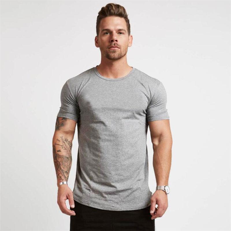 Men's Muscle Sports T-Shirts Fashion Tees Tops Short Sleeve Athletic Workout Gym Clohting Slim Fit T Shirts for Men