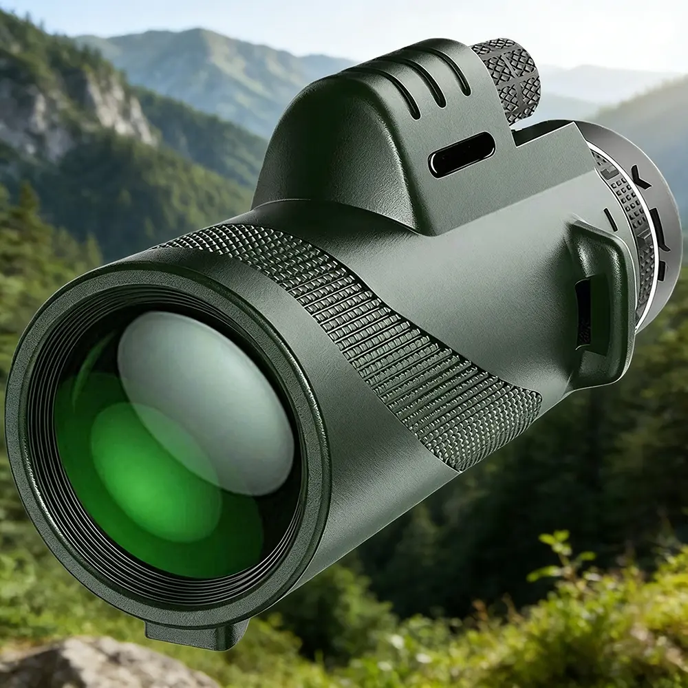 Portable High Power Monocular Telescope 10x42, Ideal for Outdoor Hunting Camping Exploration Hiking Concerts