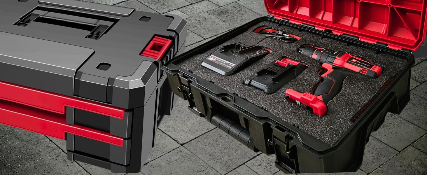 Tool Box Foam 48x16x2 inch 1PC, Foam Inserts for, Polyethylene Sheets for Toolbox Hard Case, Tool Shadow Insert, Kaizen Organizer Sheet, Black with Red