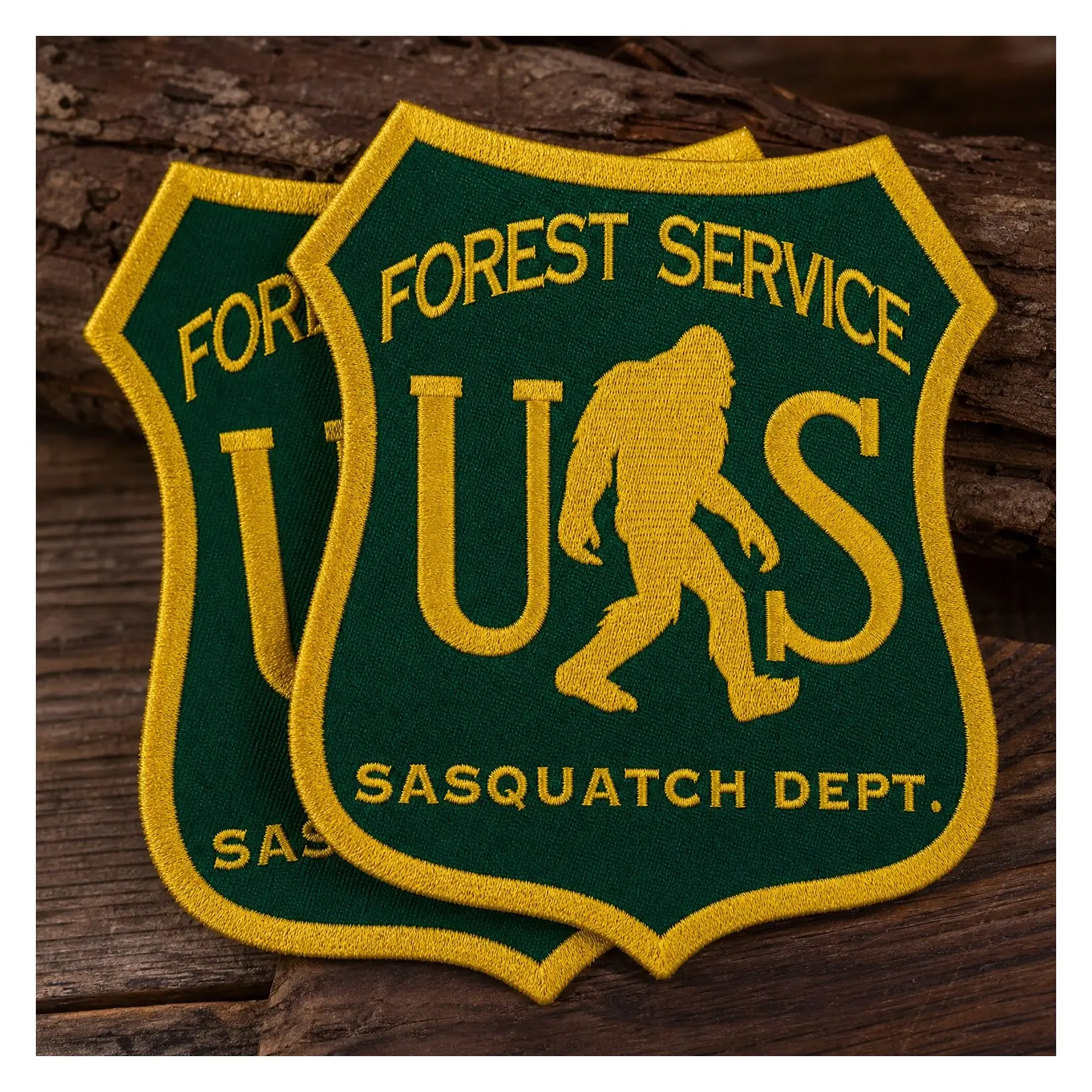 2-Pack US Forest Service Sasquatch Dept Bigfoot Vinyl Decals - 4 Inches - for Car Truck SUV Van Window Bumper Wall Laptop Tablet Cup Tumbler and Any Smooth SurfaceGift