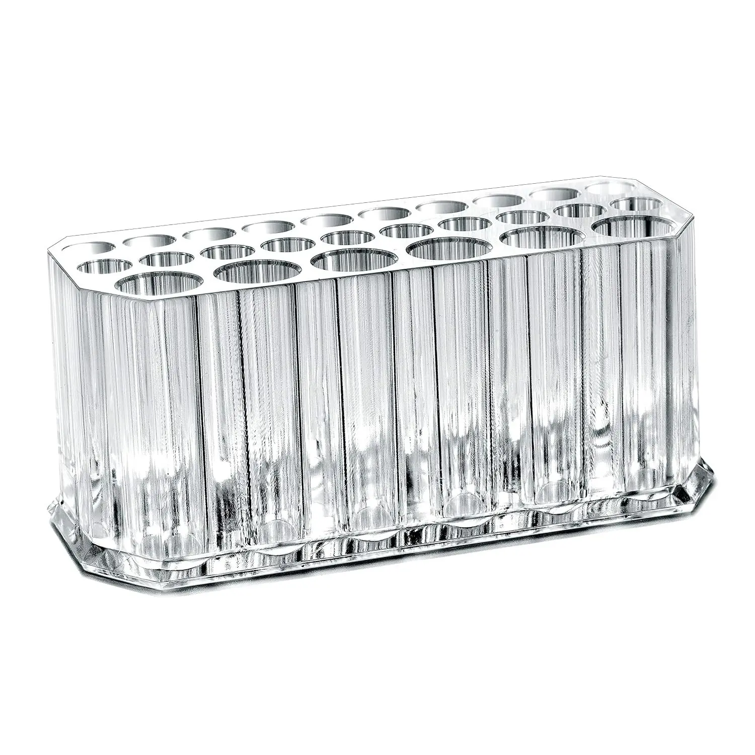 Clear Acrylic Makeup Eyeliner Lip Liner Holder Organizer, 26 Spaces