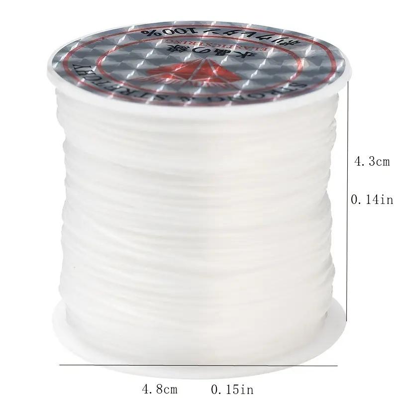 6 Rolls Elastic String for Jewelry Making, DIY Craft Supplies, Stretchy Cord for Bracelets & Accessories, Durable Material for Creative Projects