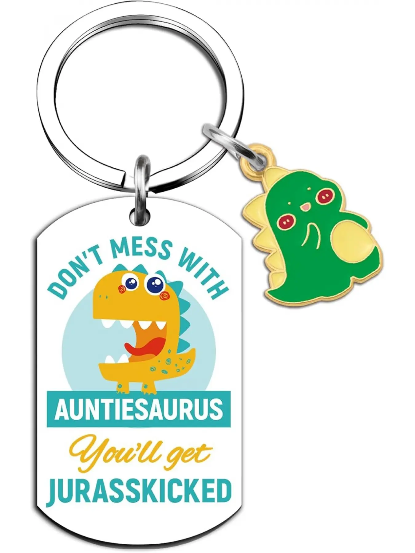 Aunt Gifts Best Aunt Ever Gifts from Niece Nephew Auntie Gift Ideas Thoughtful Birthday Mothers Day Valentines Day Gift for Auntie Funny Dinosaur Keychain