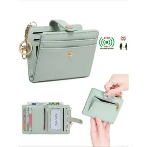 RFID Blocking Bifold Wallet for Women - Ultra Thin Slim Credit Card Holder with Coin Pocket, Lightweight Secure Multi-Card Purse, Ideal Gift