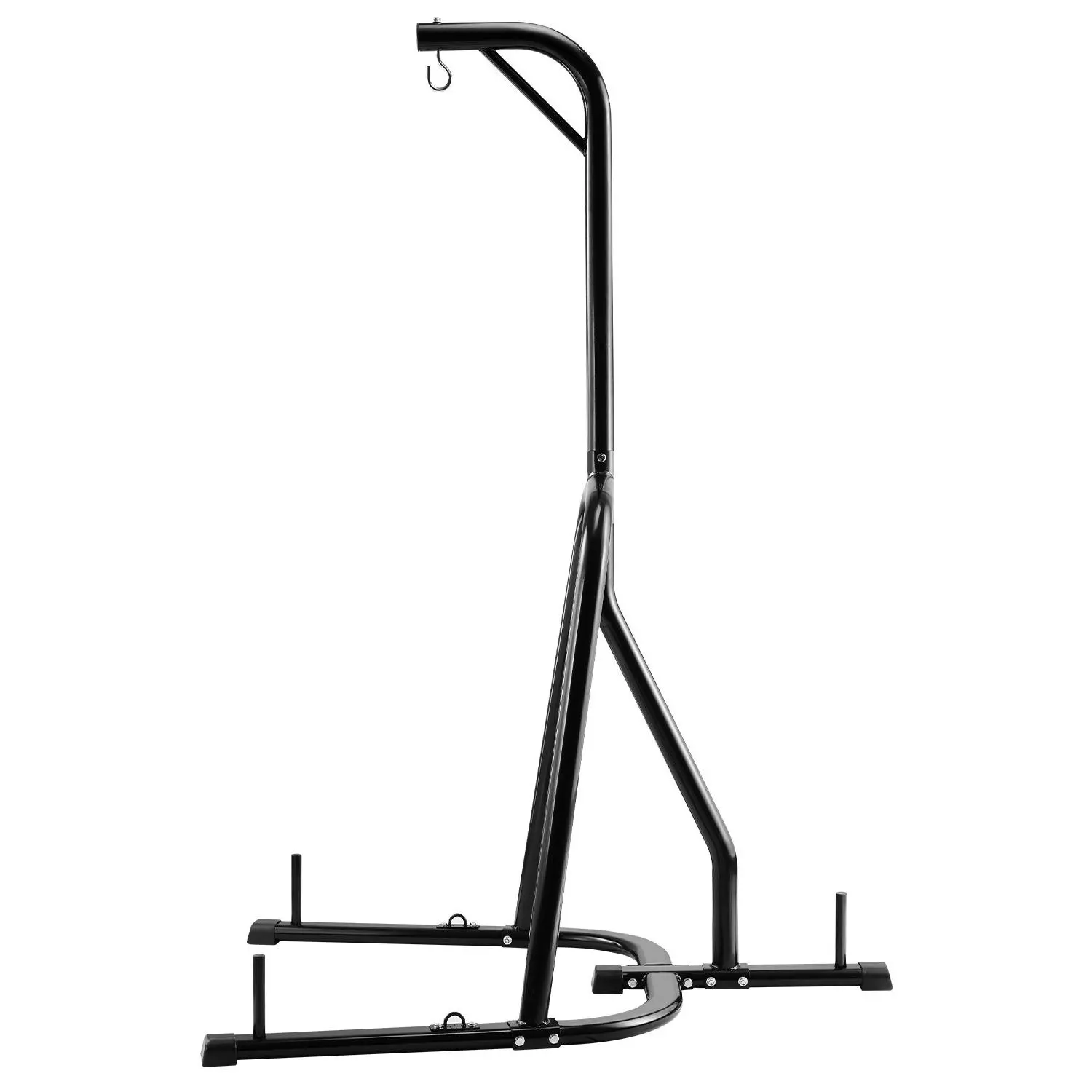 【Summerfinds】VEVOR Carbon Steel Heavy-Duty Boxing Punching Bag Stand, 140 lbs/65 kg Capacity Freestanding Rack with Weighted Base, 143x126x208 cm/56.3x50x82 in Home Gym Fitness Equipment for Coordination Training, Gyms