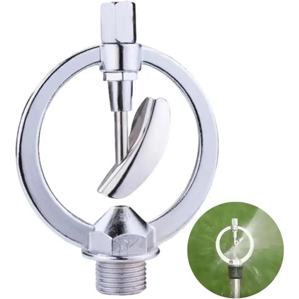 Alloy Rain Sprinkler Nozzle,360  Rotating Irrigation Nozzle,Metal Butterfly Sprinkler, for Lawns and Gardens,,.