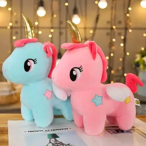 Kawaii Unicorn Plush Toy keychain Stuffed Unicornio Animal Dolls Soft Cartoon Backpack Pendant Keychain Gifts for Kid
