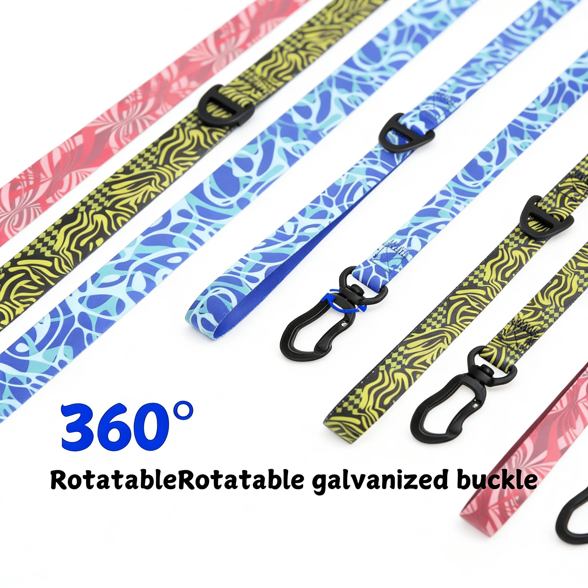 Trendy Waterproof Dog Leash & Collar Set - Heavy Duty PVC for Ultimate Pet Comfort swivel freedom harness