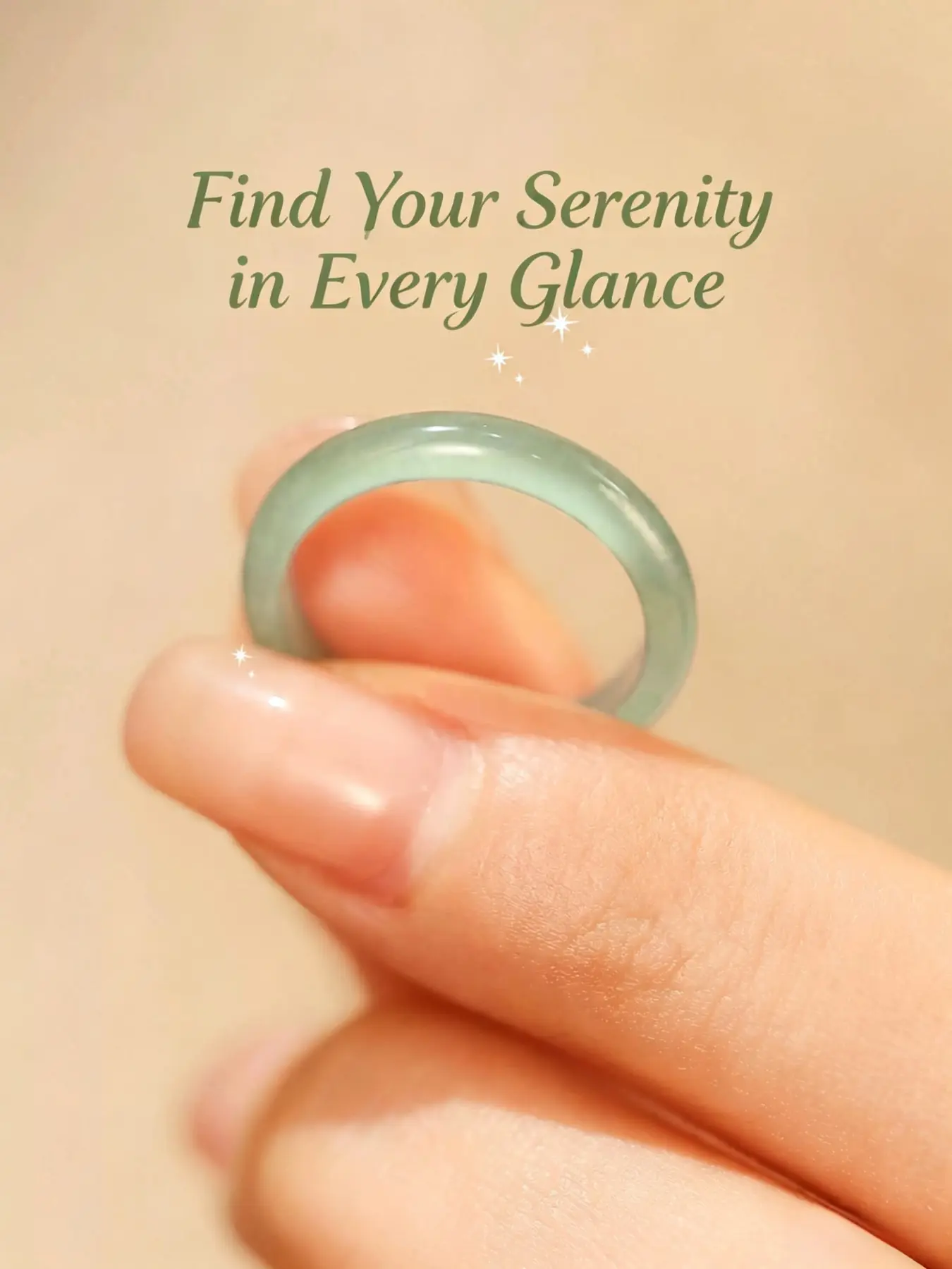 Jade Ring, New Traditional Emerald Jade Ring, Feng Shui Ring, Perfect Gift for Women and Girls, Elegant Jewelry for Special Occasions