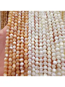 About 95natural white pearls, 4mm each, high quality, high luster, round gemstone pearls, perfect for DIY necklaces, bracelets, earrings, and other jewelry. Elegant and simple style, a perfect holiday gift for family, loved ones, and friends.